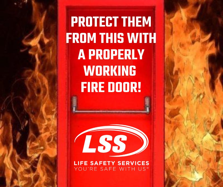 Protect them with a properly working fire door - Facebook Post