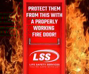 Protect them with a properly working fire door - Facebook Post